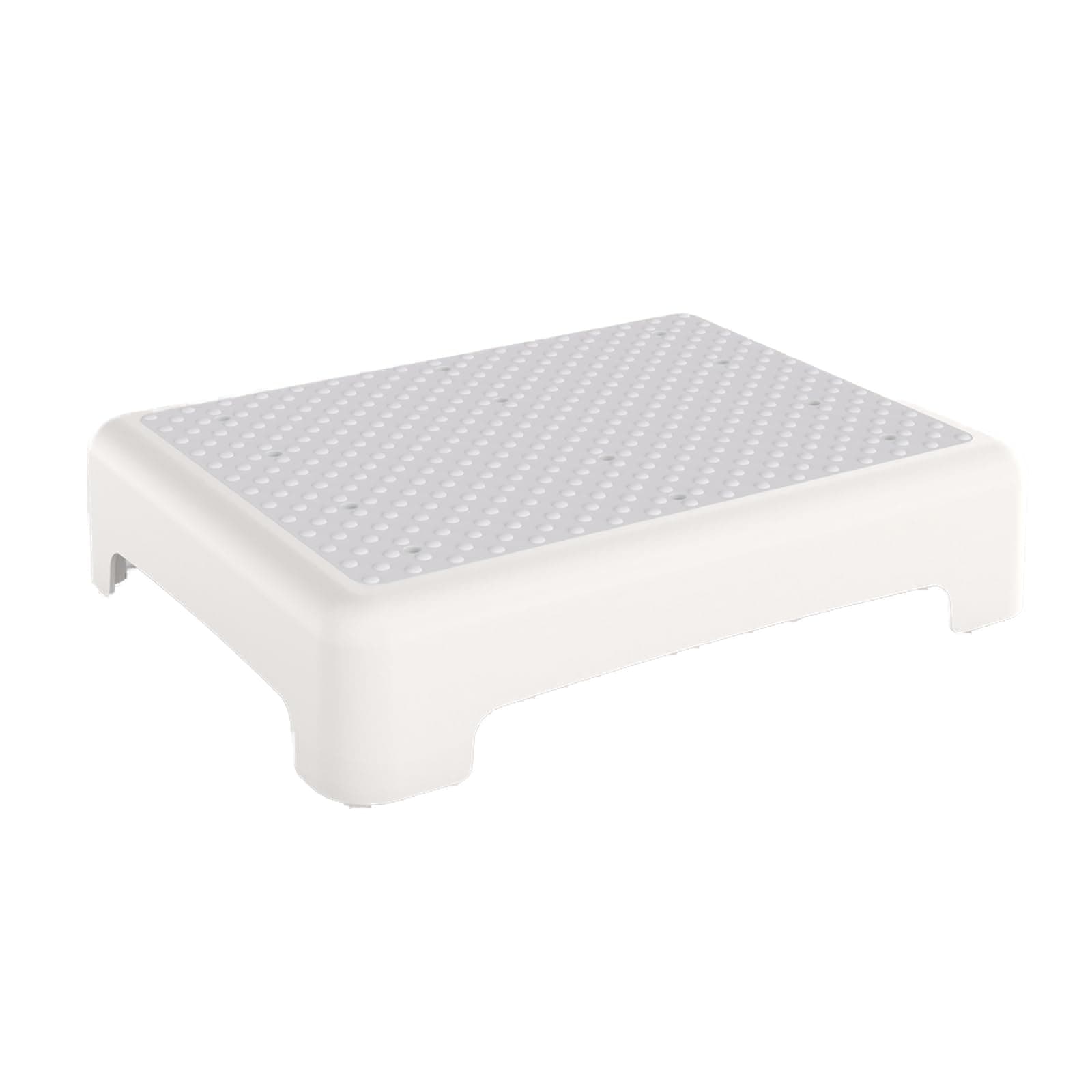 Mobility Step Stool, Non-Slip Step Platform Indoor and Outdoor, Portable Step Riser for Adults & Seniors, Safety Step for Car, Bedside, Office, Shower, Stairs(White)