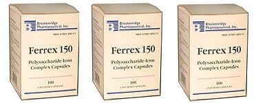 Ferrex 150 Polysaccharide Iron Complex Capsules By Breckenridge - 100 Ea by Marble Medical