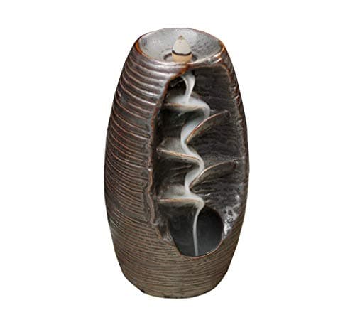 Ceramic Backflow Cone Incense Burner Holder - Tower Incense Holder, Zen Incense Burner for Backflow Cone Incense, Yoga, Meditation, Home Decoration, Aromatherapy Ornaments/NO Backflow Cone Incense