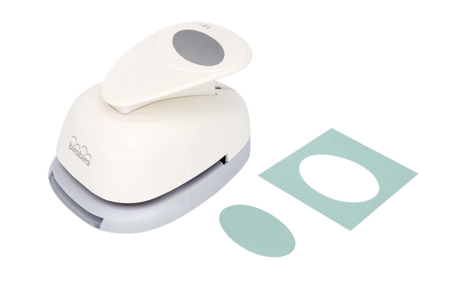 Bira Craft 1.5 inch Oval, Easter Egg Punch, Lever Action Craft Punch for Paper Crafting Scrapbooking Cards Arts