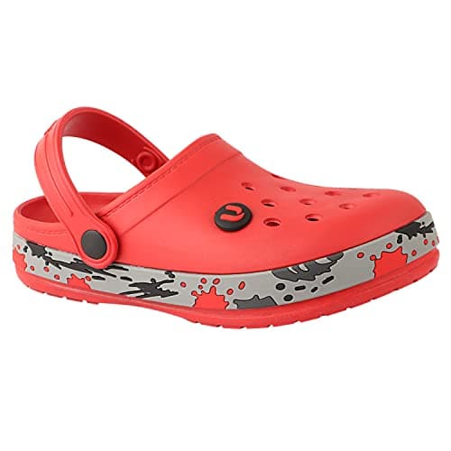 URJO Splash Kid's Clogs/Sandals with Adjustable Back Strap Ultra Soft & Flexibility Anti Skid Comfortable Waterproof Daily Mules Clogs/Sandals Boy's & Girl's