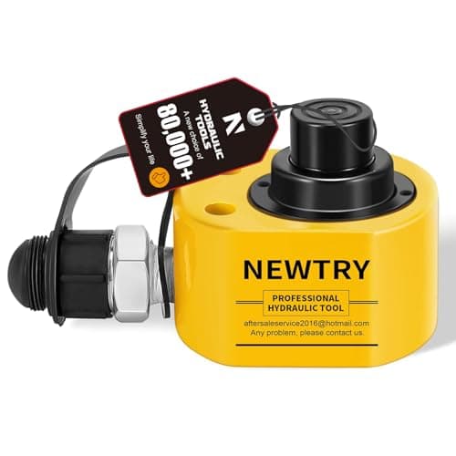 NEWTRY 20 ton Low Profile Hydraulic Ram Jack Multi-Section Stoke 30mm(1.18 inch) Mini Protable Hydraulic Cylinder Industrial Super Thin Lifting Jack, not for Car (20T)