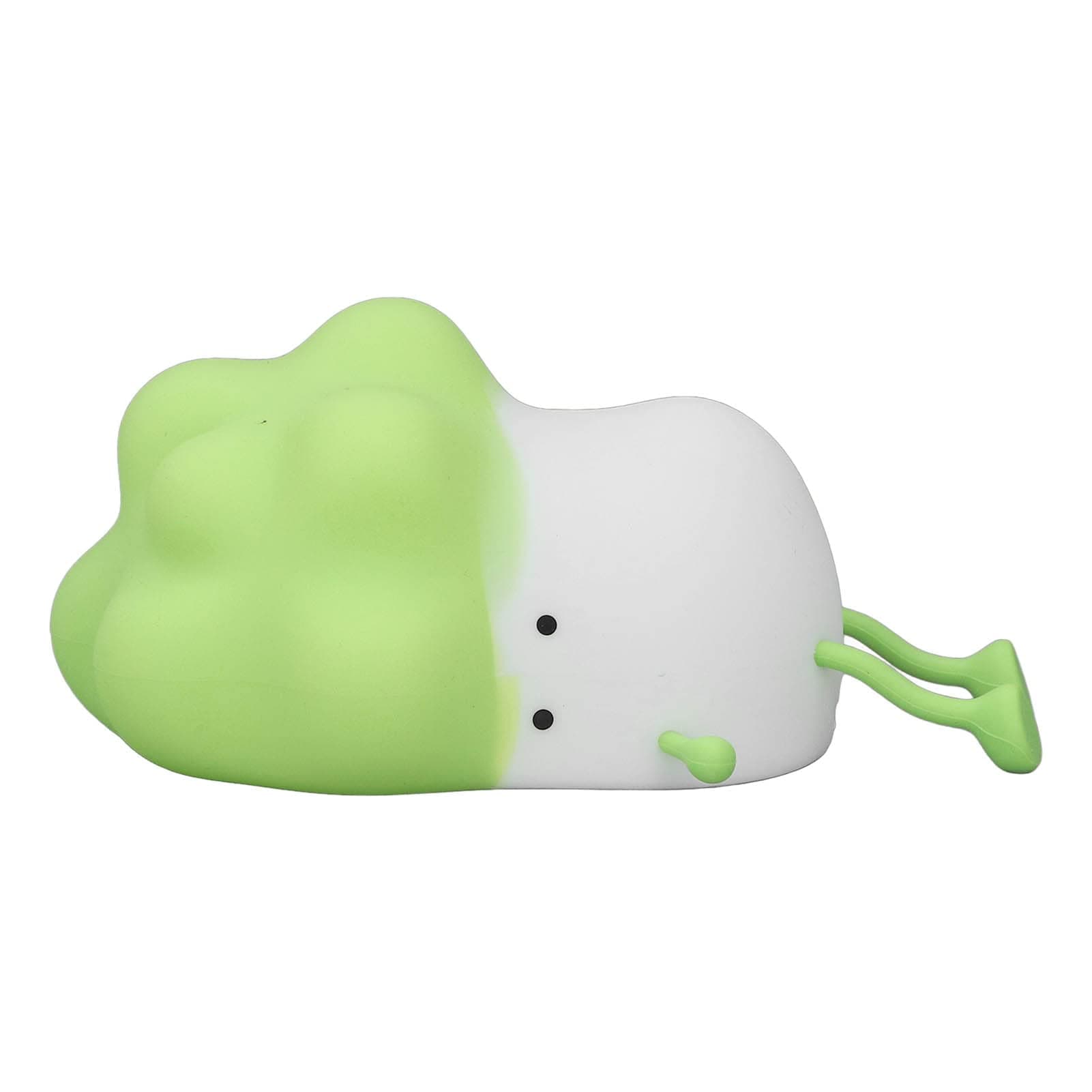 NIBEMINENTLying Cabbage Lamp LED Silicone Rechargeable 3 Modes Touch Sensor Sleep Cabbage Light for Bedroom Green