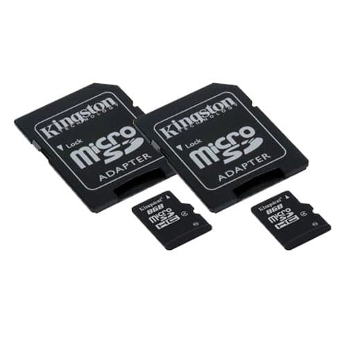 Nokia 6300 Cell Phone Memory Card 2 x 8GB microSDHC Memory Card with SD Adapter (2 Pack)