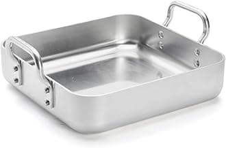 De Buyer 7664.30 Choc Thick Aluminium Roasting Pan with 2 Handles, 30 x 30 cm