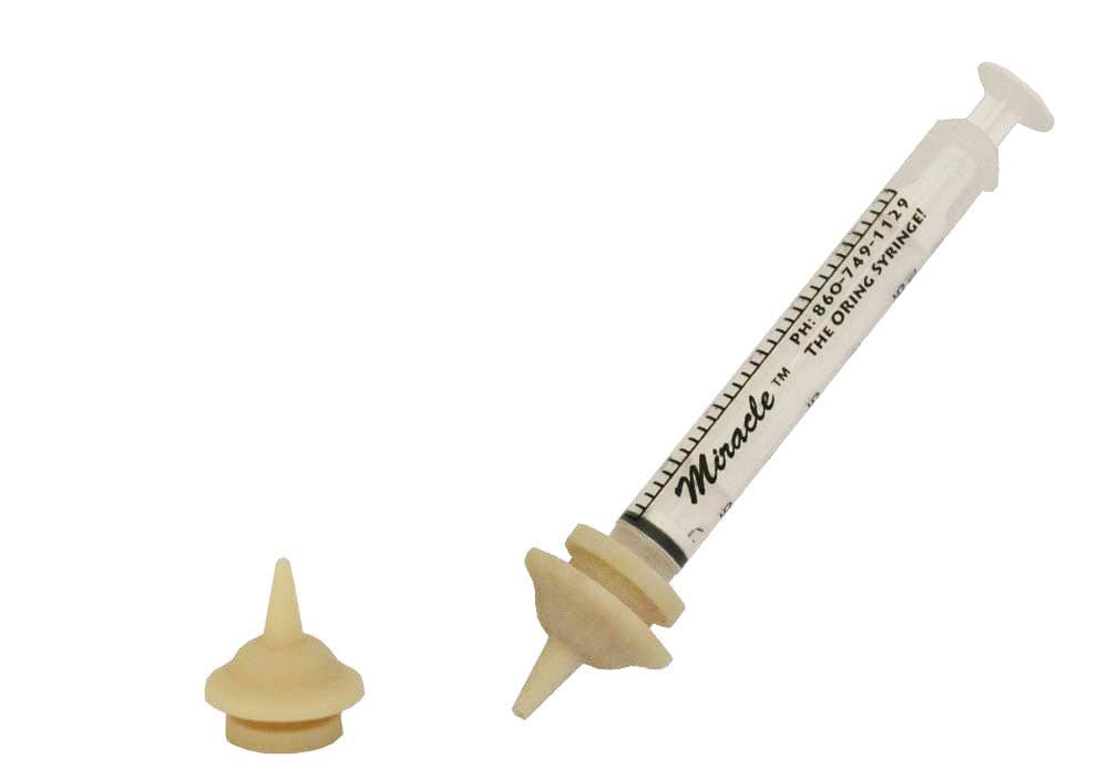 Miracle Nipple Mini Pkg/2 Nipples and Miracle Syringe