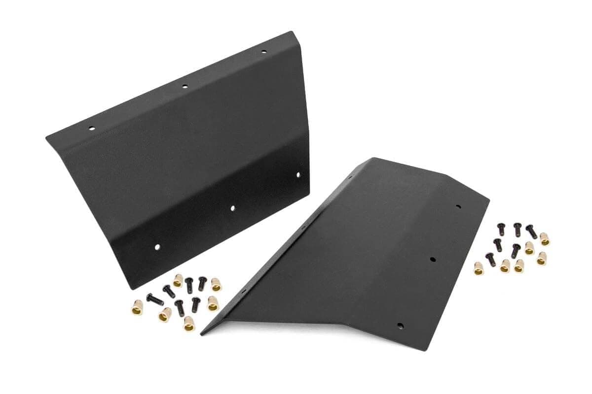 Rough Country Rear Lower Quarter Panel Armor for 97-01 Jeep Cherokee XJ - 10572,Black