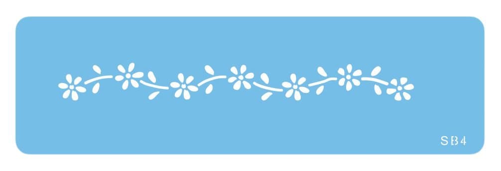PMEPME SB4 JEM Daisy Chain Stencil, Blue