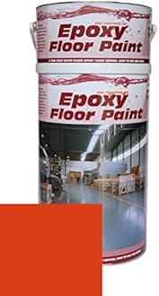 Epoxy Resin Floor Paint by Ask Coatings. for Garage, Industrial and Domestic. 5L (Red)