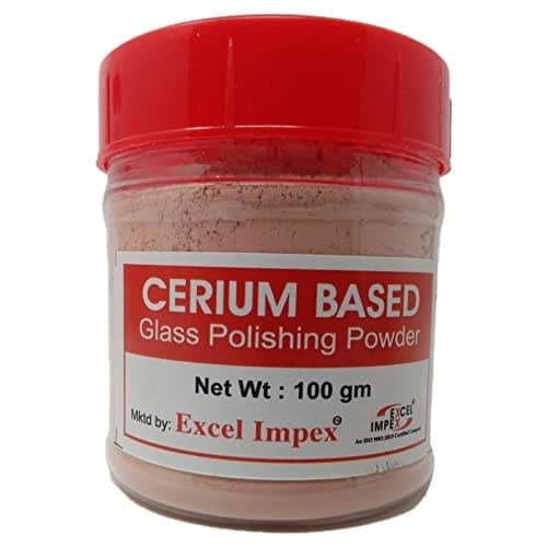 Excel Impex Cerium Oxide Glass Scratch Remover For Windshield And Minor Scratches Up To 20Mn Auto Household Window Cleaning Powder 100 Grams