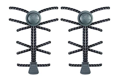 EZLACES No-tie, Reflective, Elastic, high Performance, Locking Shoe Laces. Original, with Warranty. Assembled in Canada. One-Size-fits-All. Strong and Durable. Many Colors.