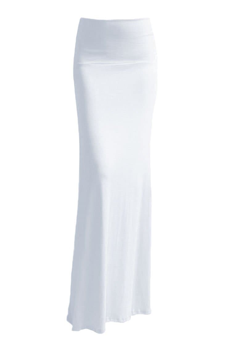 VIV Collection Women's Rayon Modal Solid Maxi Skirt