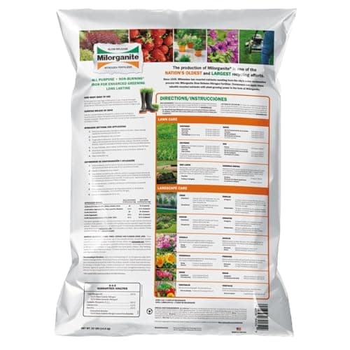 All-Purpose Eco-Friendly Slow-Release Nitrogen 6-4-0 Fertilizer, 32 Pound Bag - for Lawns, Flowers, and Gardens