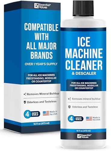 Ice Machine Cleaner, Nickle Safe Descaler | Scale Remover, Universal Application For Whirlpool 4396808, Manitowac, Ice-O-Matic, Scotsman, Follett Ice Makers By Essential Values, 16OZ by Essential Values