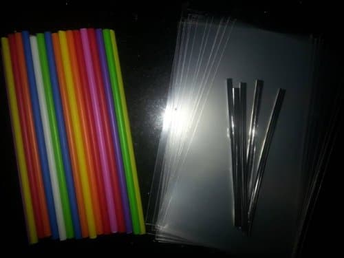 50 X 4.5" Multi Coloured Lollipop Sticks Set for Cake POPS, CHOCCO'S, Lollies.ETC