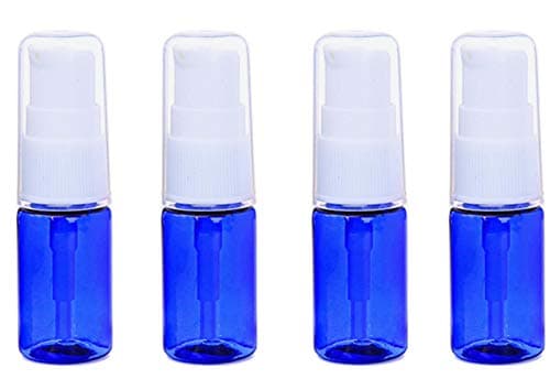 12PCS 10ML / 0.34oz BPA Free Blue Plastic Empty Pump Press Bottles Jar Tube Containers For Makeup Foundations Cosmetic Serums Skin Care Lotion Cream Liquid Toiletries Essential Oils