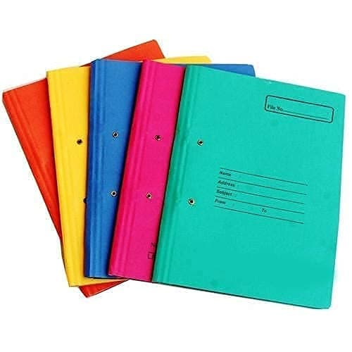 DSR 10 Pcs Set Multicolour Spring File Board/Cobra File Folder for Documents,Files for certificates and documents (File Folder for Office)