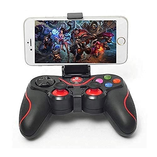 MEESA V8 Wireless BT4.0 Bluetooth Wireless Gaming Controller, Joystick Gamepad Computer Game Controller for PC Windows 7/8/10/Switch/TV Box/Laptop/Smart Phones(ANDROID/IOS)(Black)