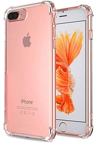 West Basics iPhone 8 Plus Case, iPhone 7 Plus Case, Apple iPhone 7/8 Crystal Clear Shock Absorption Bumper Soft TPU Cover Cases for iPhone 7 Plus/iPhone 8 Plus