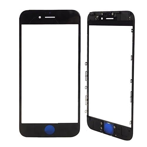 Cmhoo Original Iphone 6 Plus Front Glass Lens Bezel Frame,Front Outer Glass Lens Screen/Touch Panel Repair/Touch Screen Replacement for Iphone (6Plus Front glass Black)