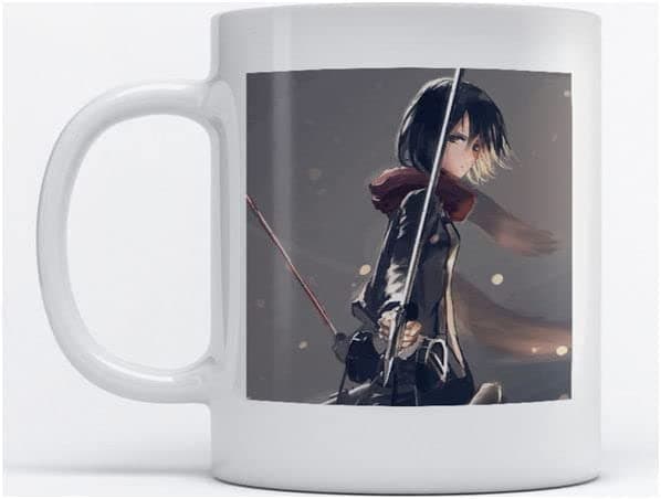 voltXVOLTX DESIGN - Printed Attack On Titan Anime White Ceramic Coffee Mug (330ml) (VTX-121)
