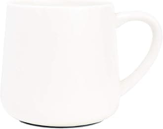 Large Glossy Ceramic Coffee Mug, White Tea Cup for Office and Home, 18 oz, Suitable for Dishwasher and Microwave, 1 Pack (White)