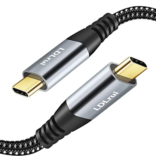 10FT USB C to USB C 3.2 Gen 2×2 Cable(4K@60Hz, 100W, 20Gbps), Extra Long USB-C Charger, USBC Video Output Fast Charging & Sync for Xreal MacBook Pro iPad Pro iPhone 15 Pro Galaxy S22 Portable Monitor