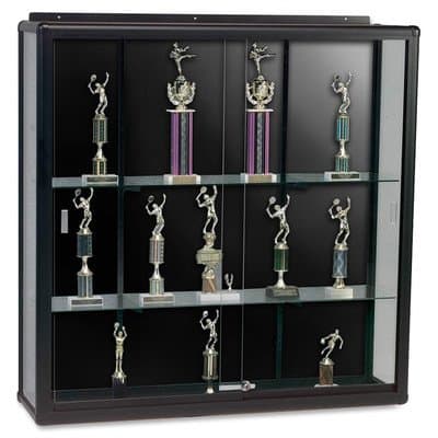 Series 90 Elite Wall Mount Display Case Finish: Gray Black, Size: 48" H x 36" W
