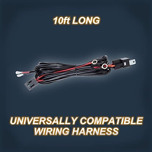 Glaretek Wiring Harness for LED Light Bar with Remote Control 12V 40A One Line Kit ON/Off Switch Relay for Fog Light Off-Road Work 10FT Length (Remote Control), 12 Months Full Warranty
