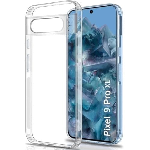 Zubitech Google Pixel 9 Pro XL Clear Case Soft Flexible Slim fit Lightweight TPU Transparent Back Cover with Camera Protection Designed for Google Pixel 9 Pro XL