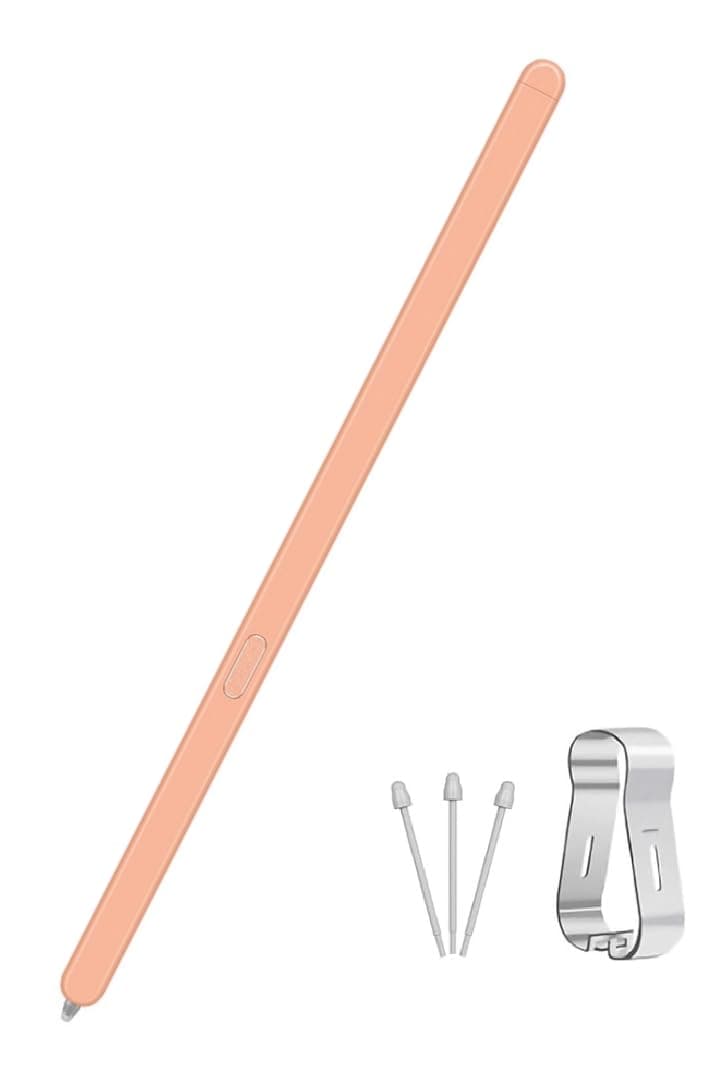 Z Fold 6/Fold 5 Slim S Pen Fold Edition 4096 Pressure Levels Compatible with Galaxy Z Fold 5/6 Phones Only, Fold 6 Pen Slim 1.5mm Pen Tip, with 3*Tips (Orange)