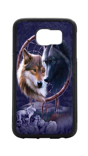 Samsung Galaxy S6 Edge+ Cases, S6 Edge Plus Case - Dreamcatcher Wolves Slim Fit Soft Slim Fit Flex Shock-Absorption TPU Bumper Case for S6 edge Plus/ S6 Edge+(NOT for S6 Edge and S6)