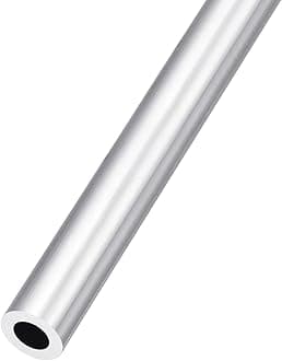 METALLIXITY 6063 Aluminum Tube (13mm OD x 7mm ID x 300mm L), Aluminum Round Tubing - for Home Furnishing, Machinery, DIY Handicraft