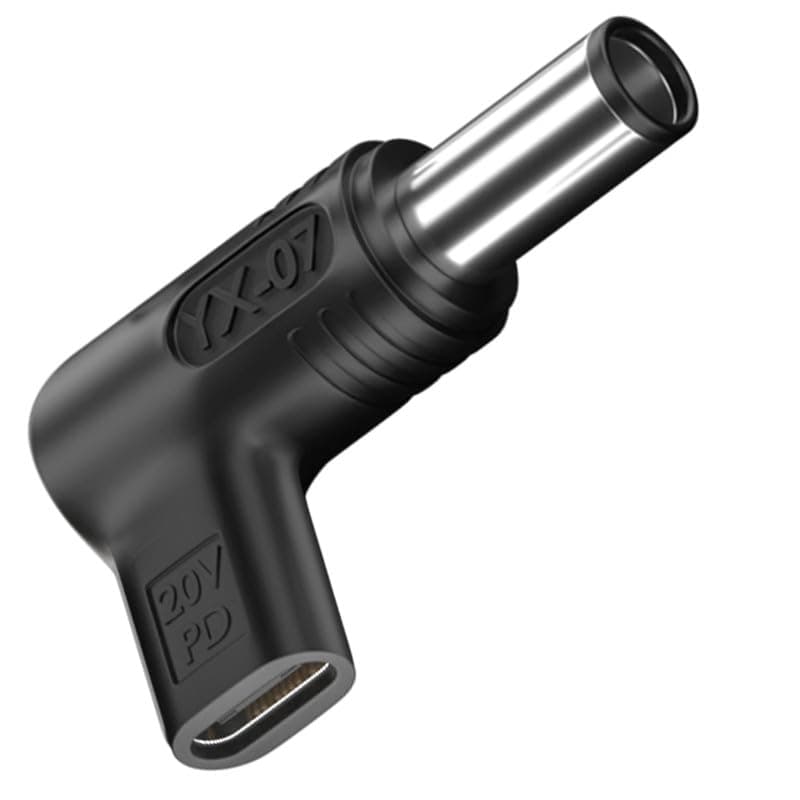 PD 100 W USB C to 7.4 x 5.0 mm DC Adapter, Male to DC Female 12 V 19 V 20 V Adapter, USB Type C Male Input to DC 7.4 x 5.0 mm Adapter Male Power Supply Charger for HP Laptop Series