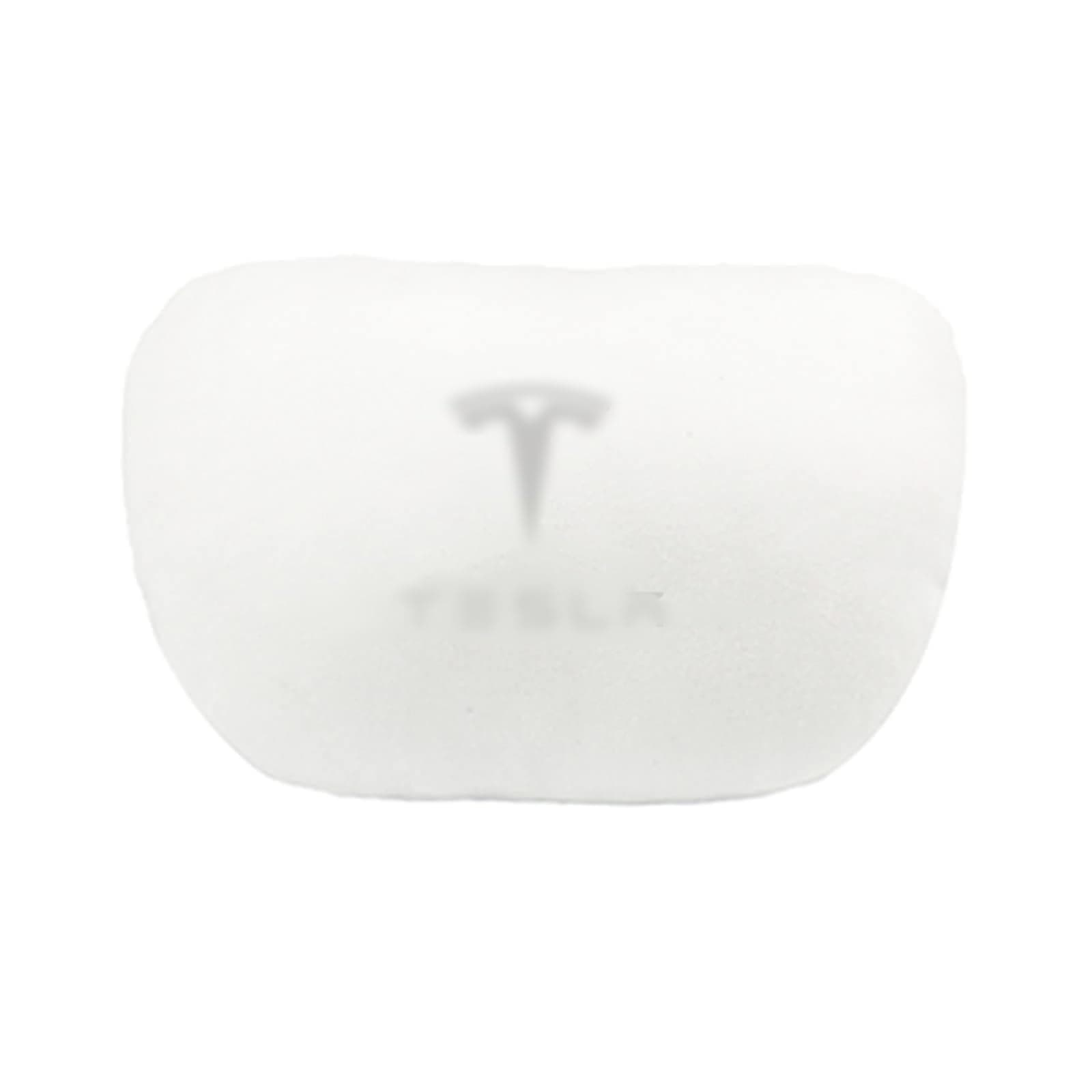 KIKIMO for Tesla Pillow for Model 3/Y/S/X, for Tesla Model 3 Accessories, for Tesla Model Y Accessories,Soft Memory Car Neck Pillow,Customized Car Headrest Pillow,Neck Pillow for Traveling,White