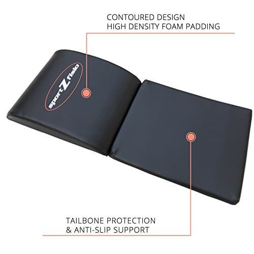 Ab Mat Abdominal Workout Cruncher Pad | Floor Exercise Equipment For Crunches Sit Ups Leg Lifts Pilates Conditioning | Crossfit Core Trainer Tailbone Protection Padding