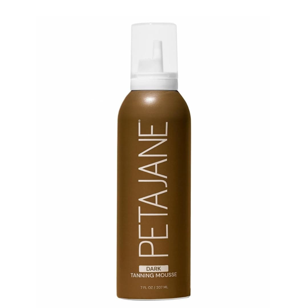 Dark Tanning Mousse 7oz - Sunless Self-Tanner for a Natural, Streak-Free, Organically Derived, Lightweight & Fast Absorbing, Non-Sticky, For All Skin Types, Vegan & Cruelty-Free