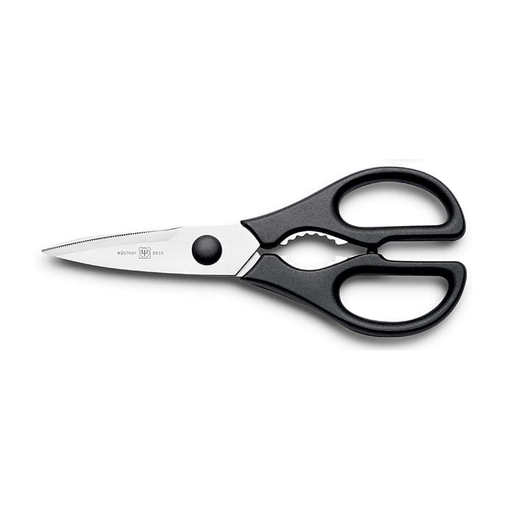 Kitchen Scissors (5558), 21 cm, indispensable Helper in Every Household, Sits Comfortably in The Hand, Stainless Steel, Black