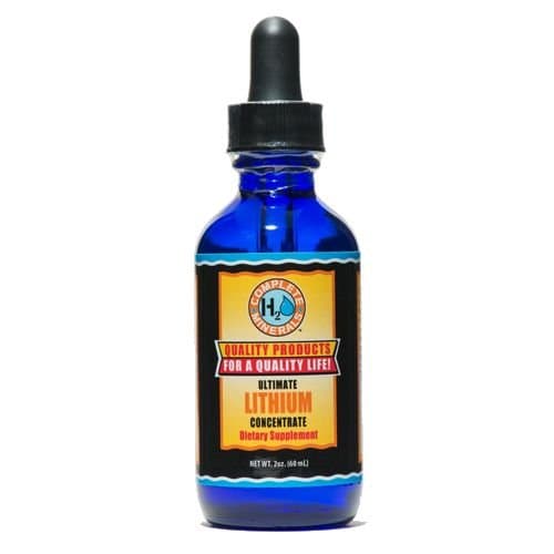 Lithium Ionic Mineral Water Ultimate Concentrate 10,000 ppm 2 fl. oz.