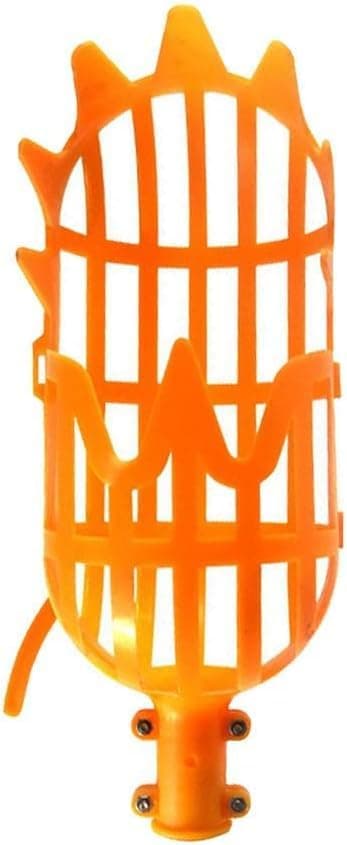 KIDWILL 1pc Fruit Picker - Gardening Polypropylene Mango Plucker Tool with Basket Design for Easy Harvesting of Avocado, Cherry, Berry, Raspberries & More