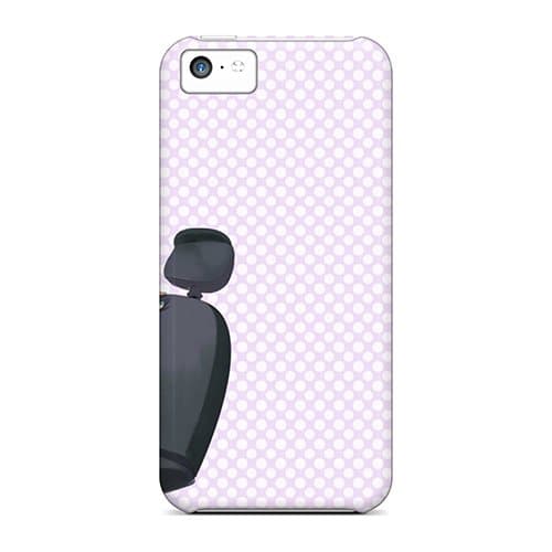 Rugged Skin Case Cover For Iphone 5c- Eco-friendly Packaging(hatsune Miku Skirts Socks Headphones Girl Twintails)