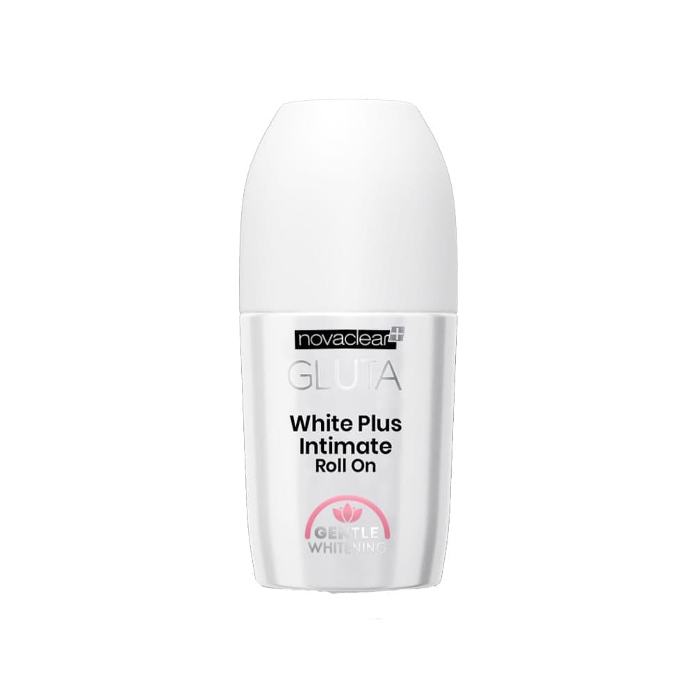 Gluta White Plus Intimate Roll-On – Brightening Deodorant for Sensitive Areas with Glutathione, Alpha Arbutin & Aloe Vera – Gently Evens Skin Tone & Reduces Dark Spots – 50 ML