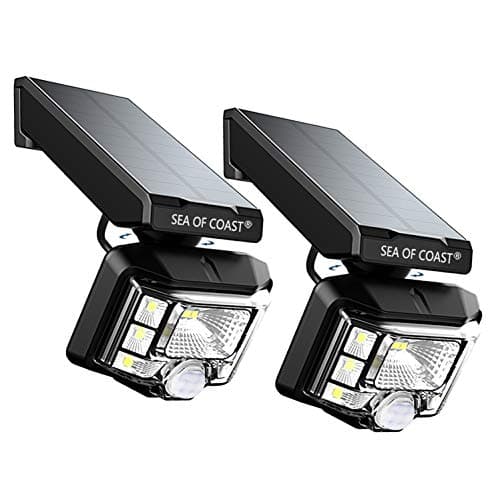 Outdoor Solar Lights, Intelligent dynami Sensor, 8 LED Lighting Super Bright Sensor Outdoor Light, Wall Solar Light Outdoor Security Lighting - IP65 Waterproof Solar Light for Patio (2pack)