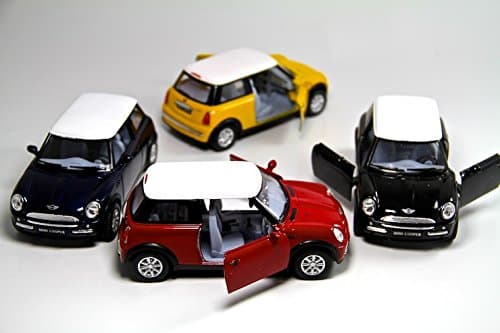 Mini Cooper S 5" 1:28 Scale Die Cast Metal Model Toy Car (4 Set)