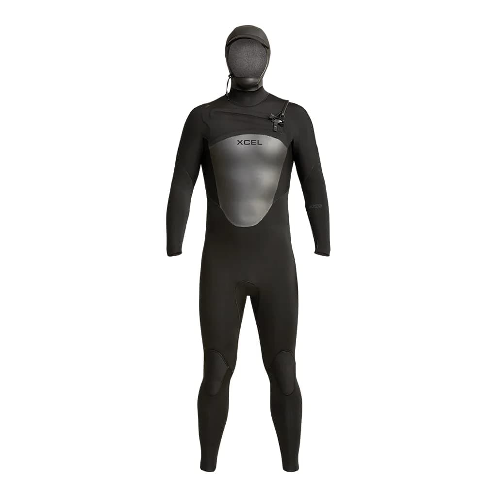 Men's Axis Hooded Front Zip Full Wetsuit, High Performance Stretch, 5/4mm