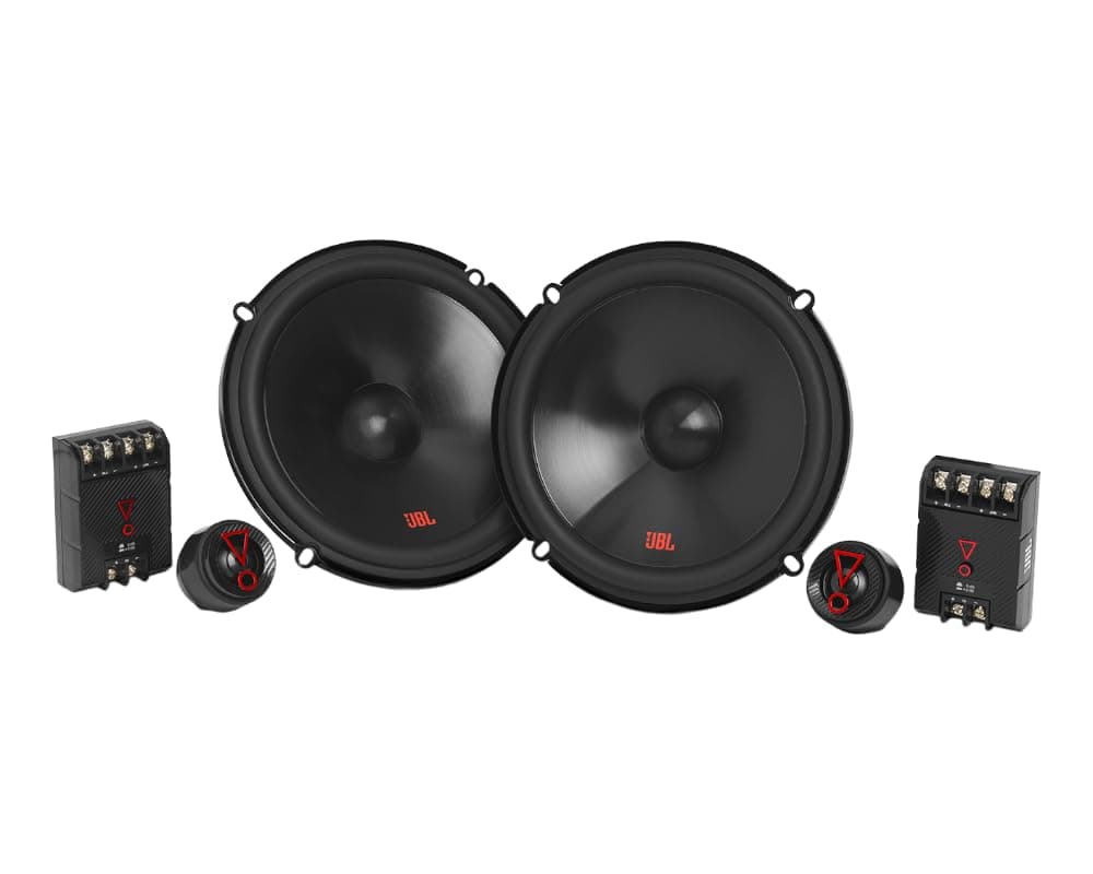 Stage3 607CF 6.5" 2-Way Car Speaker - Harman Kardon 250 Watt Components Speaker Set with Built-In Speakers without Grille and Flush-Mounted Tweeters