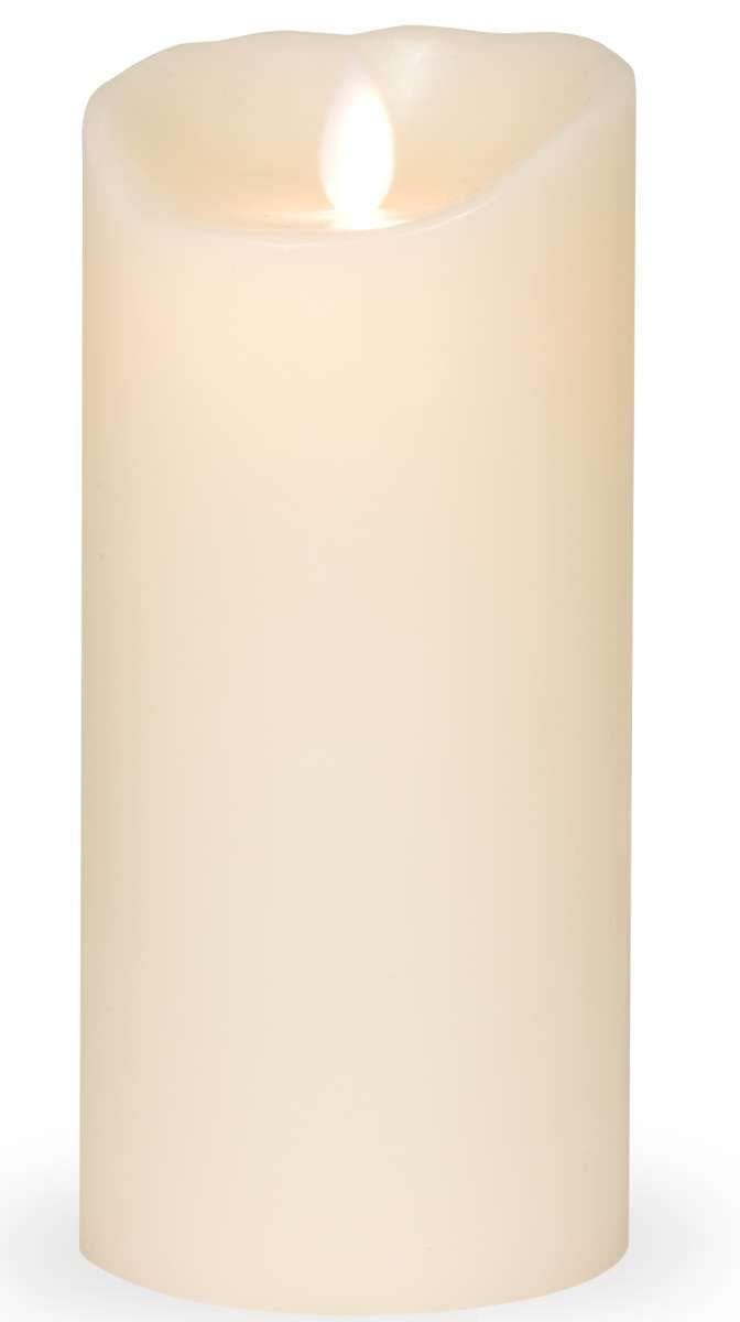 Sompex Flame, Real Wax LED Candle, Remote-Controlled and Integrated Timer, Ivory, 8 x 10 cm, Off-White, 0 x 8 x 18 cm