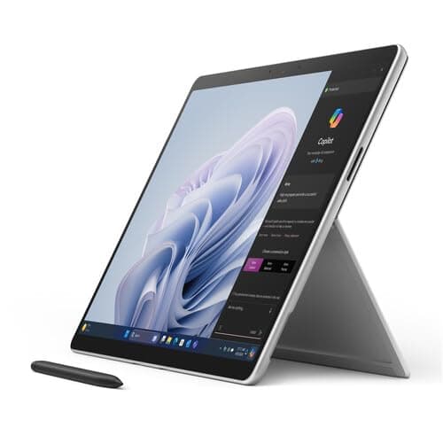 Microsoft Surface Pro 10、13インチ 2-in-1 タブレット&ラップトップ (Intel Core Ultra 7、プラチナ、32GB RAM | 256GB SSD)。
