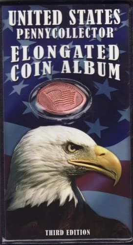 Flag & Eagle U.S.A. Pressed Penny Book W/Free Coin