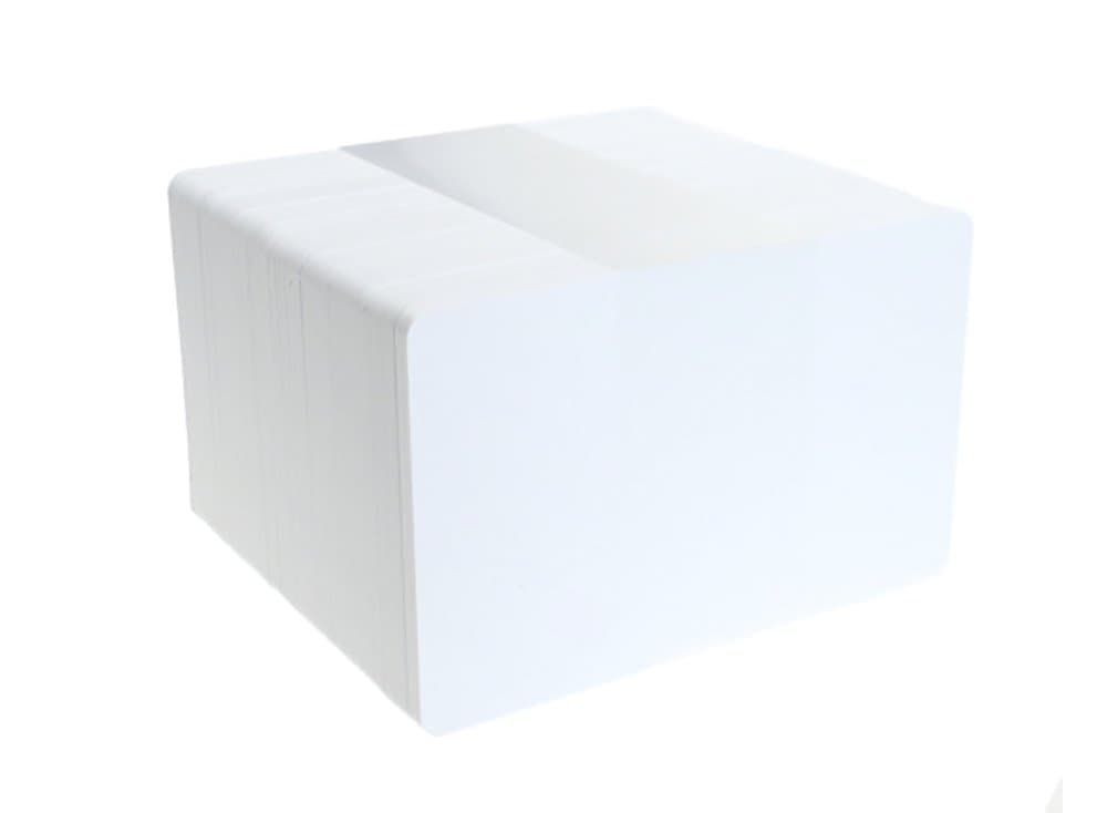 100 x Blank White PVC Plastic ID Cards